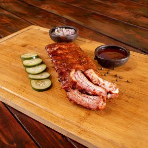 Costillas baby back ribs ahumadas